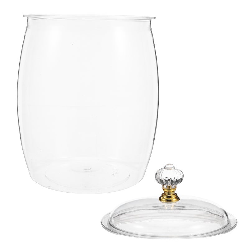 and Cookie Jar with Lid Apothecary Jars 2.3L Airtight Clear Storage Canister Buffet Container for Snacks - Image 5