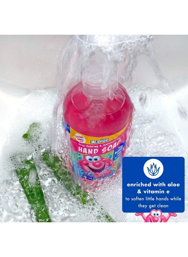 Mr. Bubble - Mr. Bubble Kids Moisturizing Hand Soap, Gentle Sensitive Skin Formula Enriched with Nourishing Aloe Vera - Original Bubble Scent (Pack of 3 Bottles, 8.4 Fl Oz Each) - Image 1