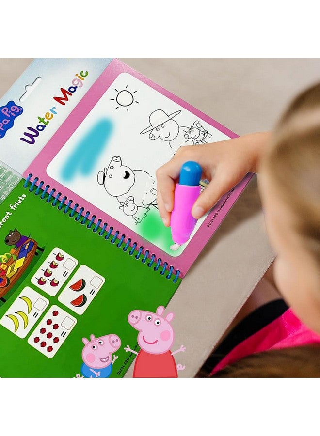 Wembley Peppa Pig Reusable Water Magic Boards DIY Activity Set for Kids 3+ Educational Fun Time Learning Toy Mess Free Art with Quick Dry Technology Includes Water Pen BPA Free - Image 5