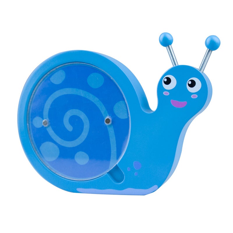 Tooth House Snail Teeth Box Baby Girl Souvenir Fairy Bottle Teeth Collection Wooden Children Fairy Teeth Box - Image 1