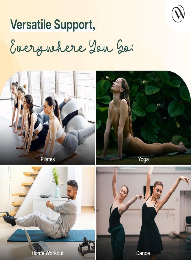 Wiselife Yoga Grip Socks for Women & Men Non-Slip Grip Socks for Pilates, Barre, Dance & Home Workout Anti-Skid Cotton with Arch Support Breathable & Stretchy (Green) - Image 4