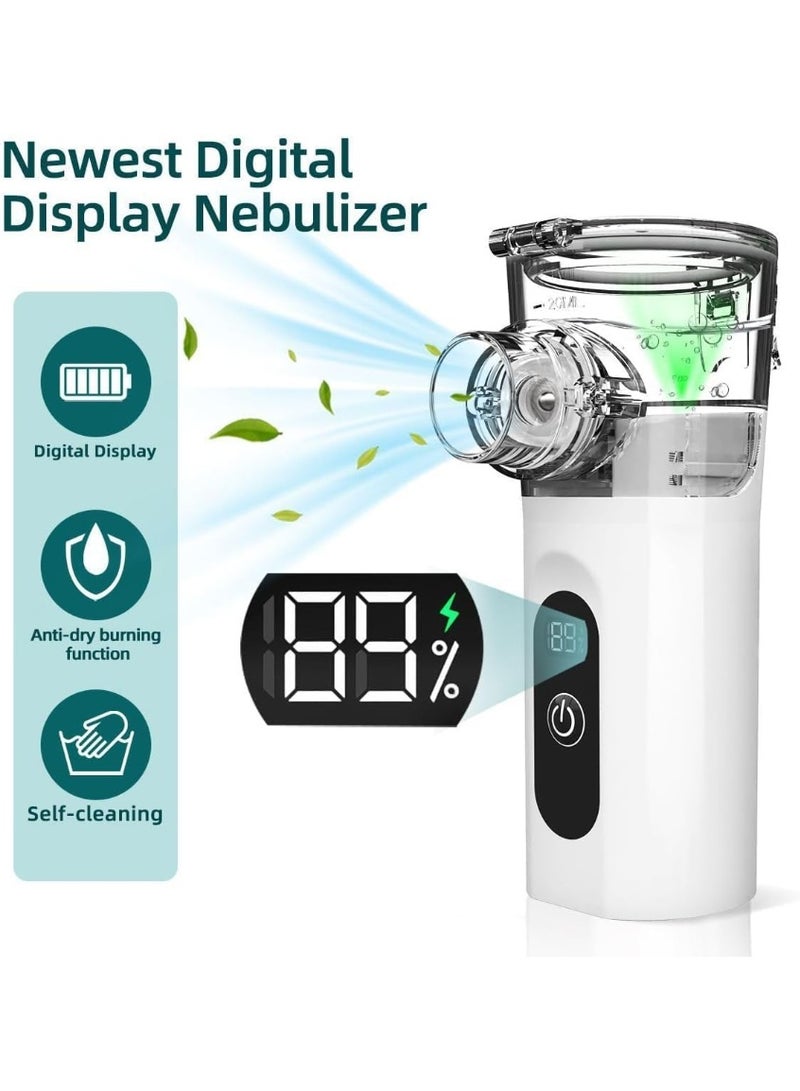 جهاز استنشاق وبخار محمول - جهاز استنشاق (Inhaler) ورذاذ بارد (Cool Mist) مصغر وقابل للحمل باليد. يعمل كـ مرطب (Humidifier) ومضخة بخار مثالية للبالغين والأطفال. يتميز ببطارية بسعة كبيرة (800 مللي أمبير)، مما يجعله رفيقك المثالي أثناء السفر. - Image 3