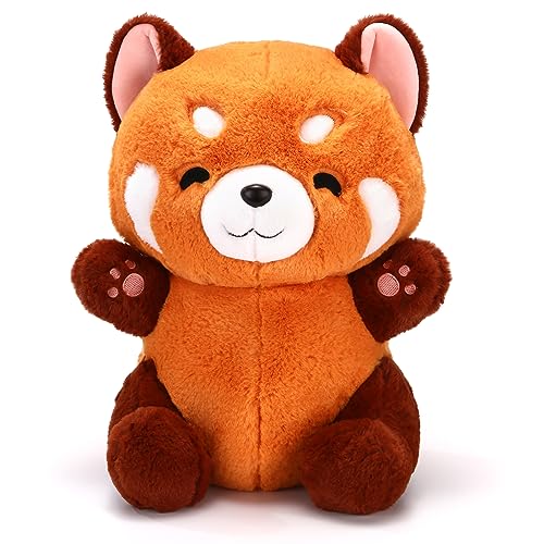 Riuhot Red Panda Stuffed Animal Cute Red Panda Plush Toy Panda Plushie Christmas Birthday Valentines Day Gift for Girlfriend Kids Birthday 137 Stuffed - Image 1