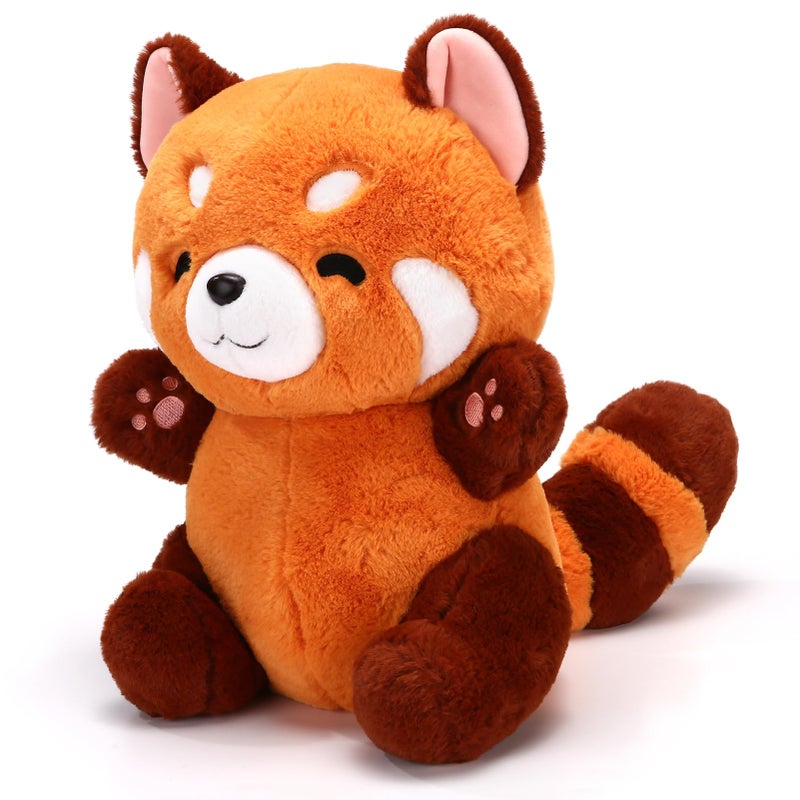 Riuhot Red Panda Stuffed Animal Cute Red Panda Plush Toy Panda Plushie Christmas Birthday Valentines Day Gift for Girlfriend Kids Birthday 137 Stuffed - Image 3