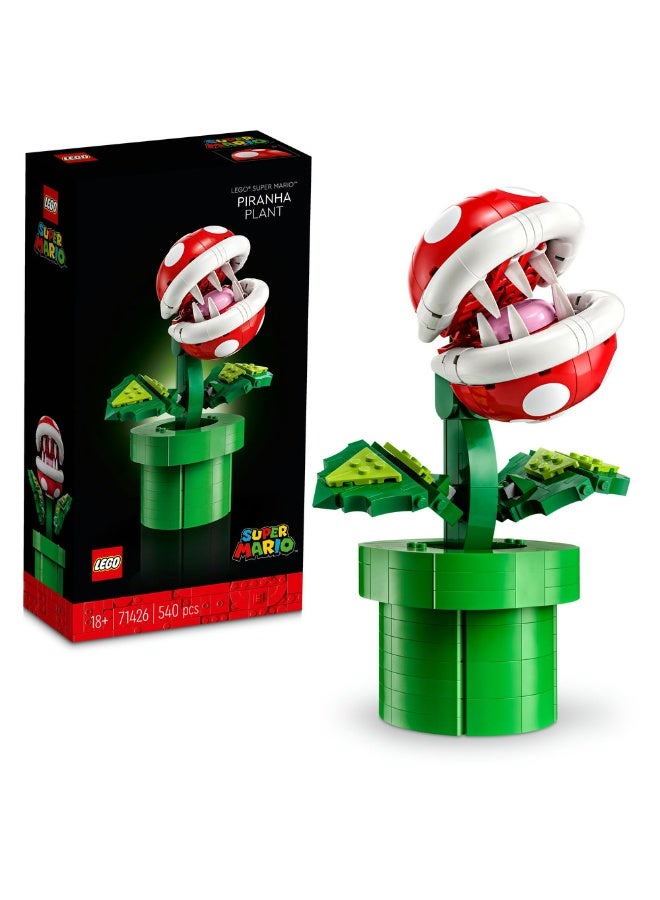 LEGO Super Mario Piranha Plant Figure Set for Adults 71426 (Age 18+, 540 Pieces) - Image 1