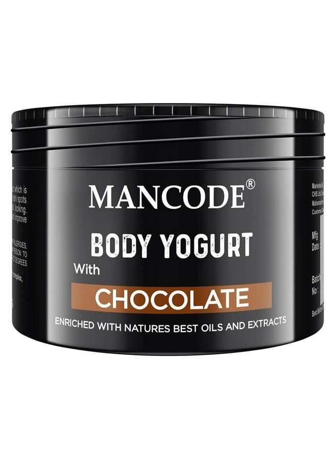 MAN CODE Mancode Chocolate Body Yogurt Fast Absorbing Treats Damp Skin Non Sticky Texture Lightweight Cream Intense Moisturization 100 Gm Daily Moisturizer For Men (Pack Of 1)  - Image 2