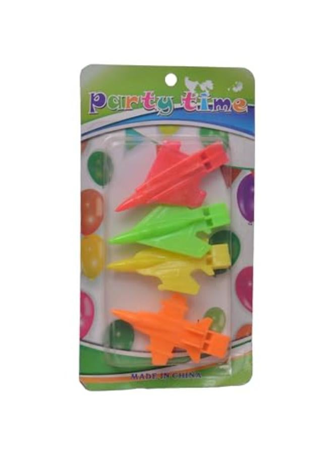 Planes Design Decoration For Kids Party Set Of 4 Pieces  Multi Color - Image 2