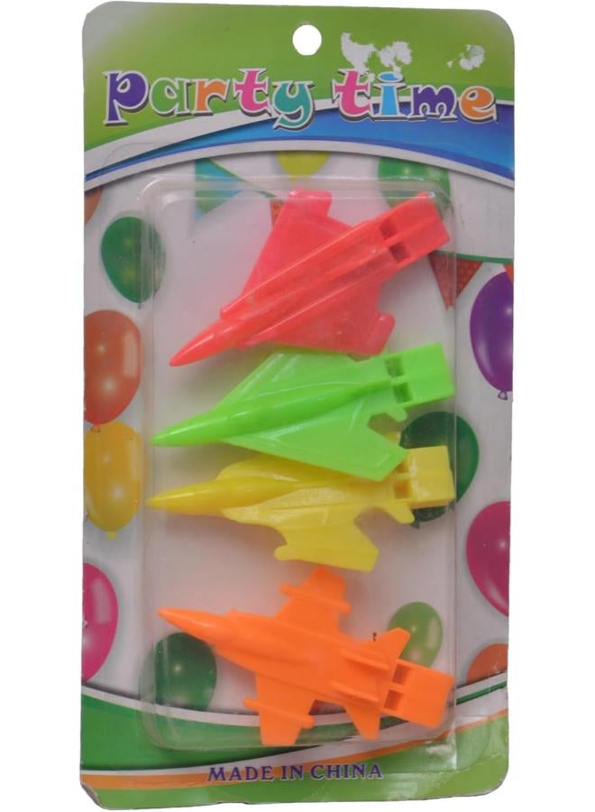 Planes Design Decoration For Kids Party Set Of 4 Pieces  Multi Color - Image 1