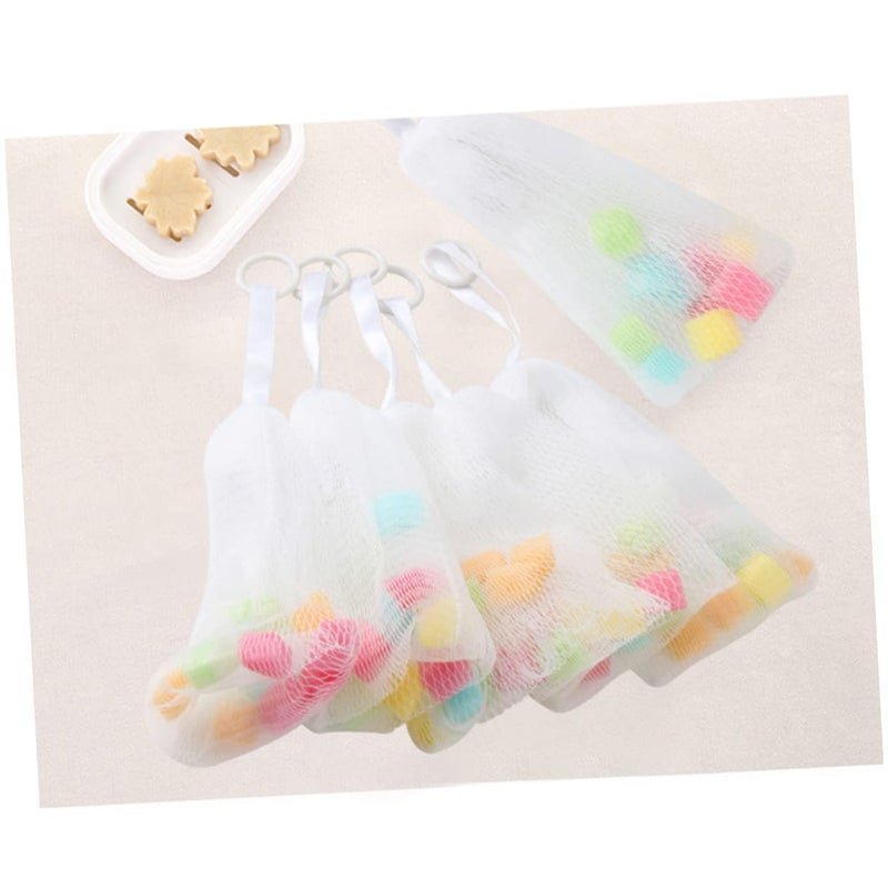 NOLITOY 10pcs Foaming Mesh Bags for Bubbles Convenient Hanging Design for Cleansing Soap and Exfoliating for Bathing Shower Fun and Skin Care - Image 5