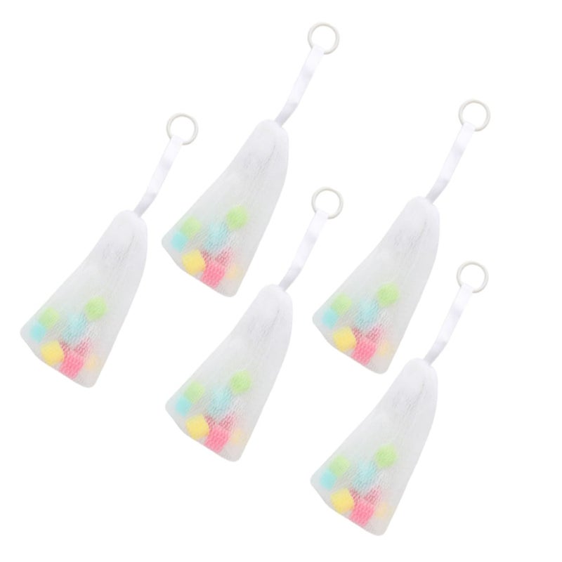 NOLITOY 10pcs Foaming Mesh Bags for Bubbles Convenient Hanging Design for Cleansing Soap and Exfoliating for Bathing Shower Fun and Skin Care - Image 3