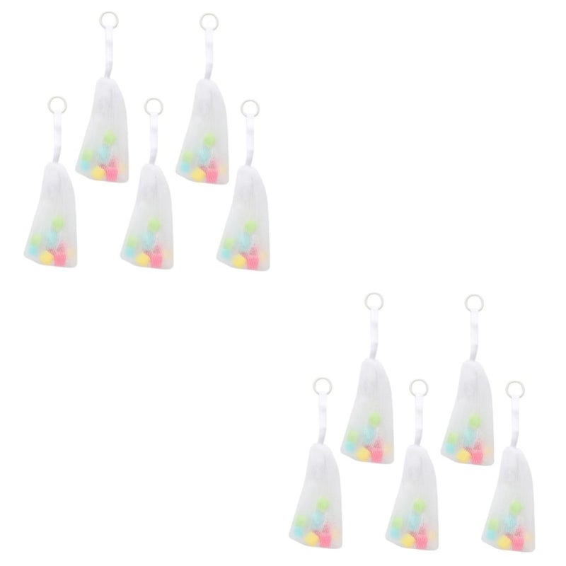 NOLITOY 10pcs Foaming Mesh Bags for Bubbles Convenient Hanging Design for Cleansing Soap and Exfoliating for Bathing Shower Fun and Skin Care - Image 1