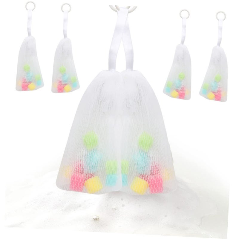 NOLITOY 10pcs Foaming Mesh Bags for Bubbles Convenient Hanging Design for Cleansing Soap and Exfoliating for Bathing Shower Fun and Skin Care - Image 4