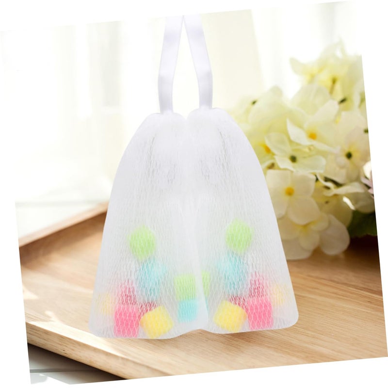 NOLITOY 10pcs Foaming Mesh Bags for Bubbles Convenient Hanging Design for Cleansing Soap and Exfoliating for Bathing Shower Fun and Skin Care - Image 2