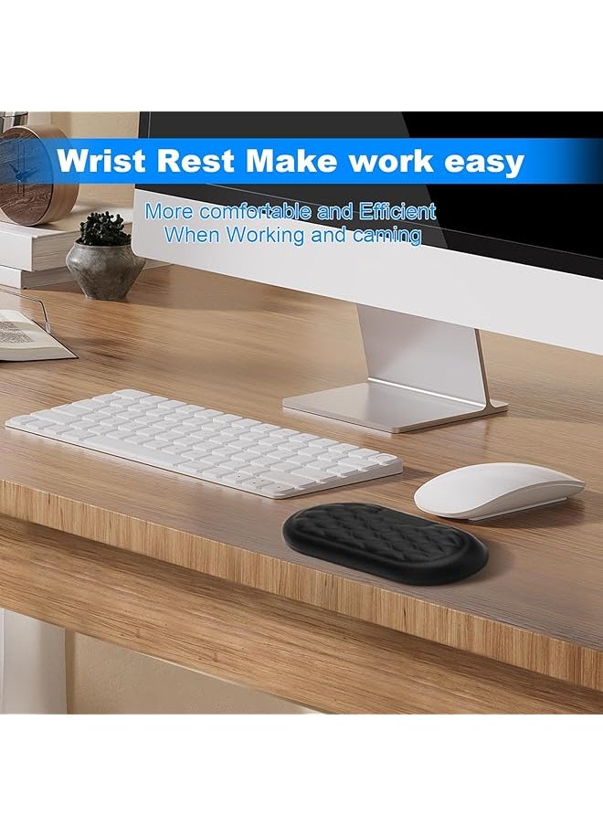 X spring Wrist Rest Pad 2 Pcs Elbow Rest Pads For Desk Wrist And Elbow Rest Pad For Desk With Memory Foam And Non Slip Base Computer Armrest Arm Wrist Rest Support Mouse Pad For Desk  - Image 5