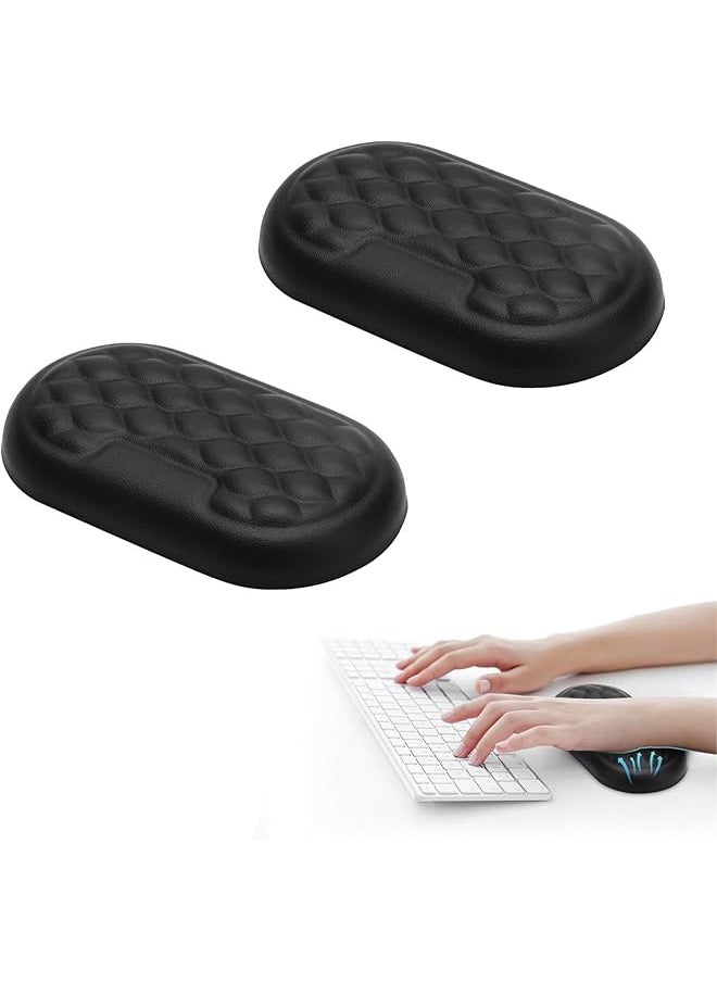 X spring Wrist Rest Pad 2 Pcs Elbow Rest Pads For Desk Wrist And Elbow Rest Pad For Desk With Memory Foam And Non Slip Base Computer Armrest Arm Wrist Rest Support Mouse Pad For Desk  - Image 1