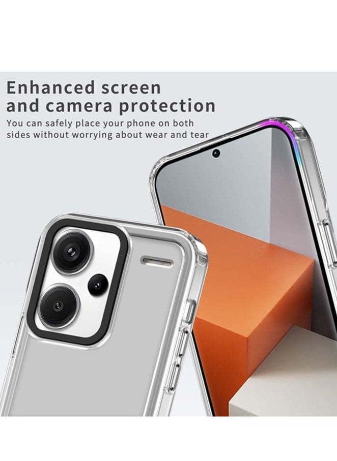 General Compitable with Redmi Note 13 Pro Plus Case, Crystal Clear Slim Hybrid Hard Back and TPU Rubber Grip Rim Bumper Skin Shockproof Cover for Redmi Note 13 Pro+  - Image 4