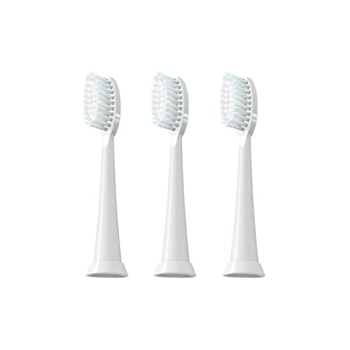 TAO Clean Sonic Electric Toothbrush Replacement Heads (3-Pack) – Replacement Heads for the TAO Clean Electric Toothbrush and Docking Station, White - Image 1