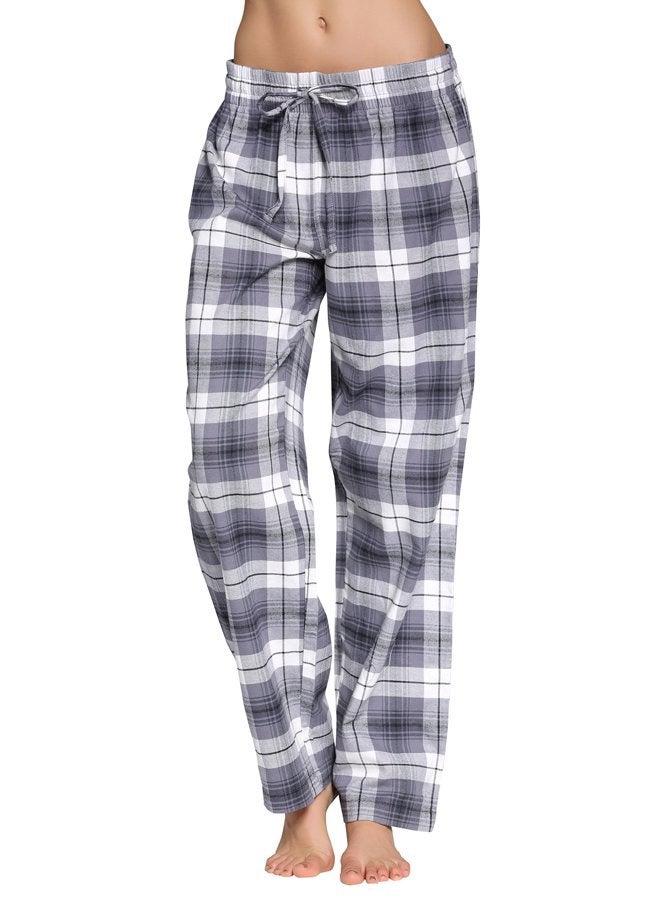 CYZ Women's 100% Cotton Super Soft Flannel Plaid Pajama/Lounge Pants, F17012, M - Image 2