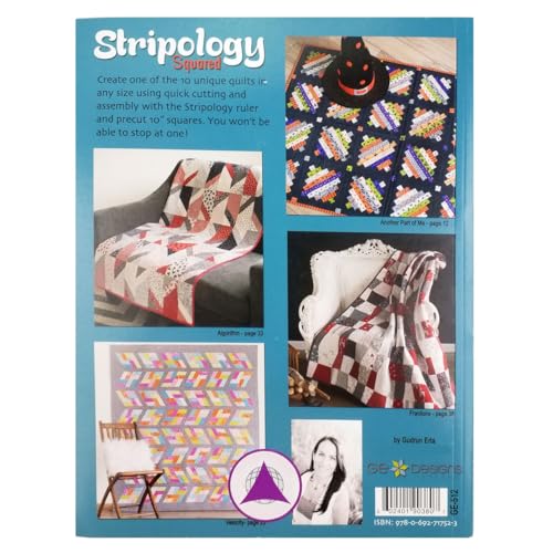 GE Designs G.E. Designs Stripology Squared, Full Color Softcover Quilt Pattern Book - Image 2
