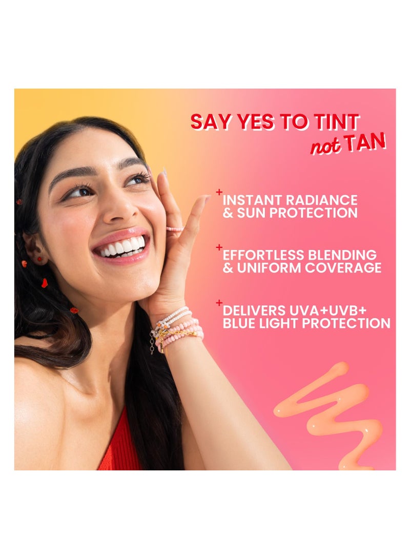 Dot & Key Strawberry Dew Tinted Sunscreen SPF 50+ Pa++++ - 01A Rose In-Vivo Tested | Protection Against UVA & UVB | Broad Spectrum, Water & Sweat resistant | For All Skin Types | 50ml - Image 5