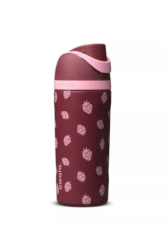 Cat & Jack 16oz Kids FreeSip Insulated Stainless Steel Water Bottle – Push Button Flip Lid with Lift-to-Unlock Safety Lock BPA Free - Image 1