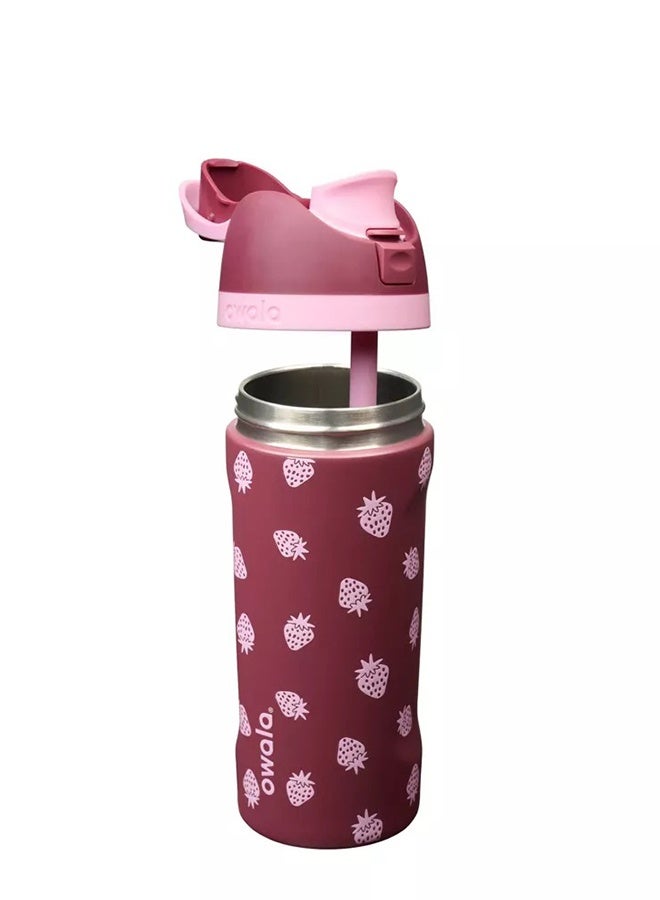 Cat & Jack 16oz Kids FreeSip Insulated Stainless Steel Water Bottle – Push Button Flip Lid with Lift-to-Unlock Safety Lock BPA Free - Image 2