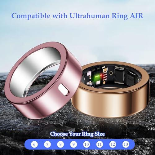 Hexasider 5 Pack Cover for Ultrahuman Ring Air, Anti-Scratch TPU Protector Compatible with Ultrahuman Ring Case Accessories for Women Men Working Out Gym (Size 8) - Image 2