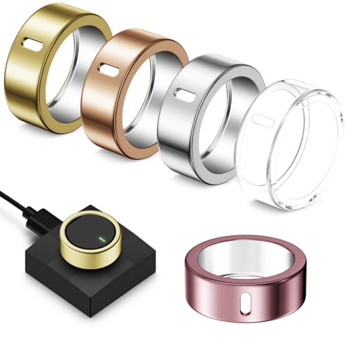 Hexasider 5 Pack Cover for Ultrahuman Ring Air, Anti-Scratch TPU Protector Compatible with Ultrahuman Ring Case Accessories for Women Men Working Out Gym (Size 8) - Image 1