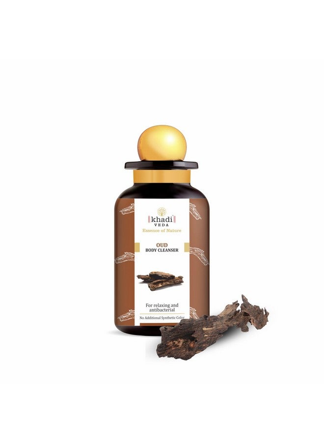 khadi veda Oud Body Cleanser 300Ml Bottle For Relaxation And Antibacterial Benefits Helps In Nourishing Suitable For Unisex(Pack Of 2) - Image 1