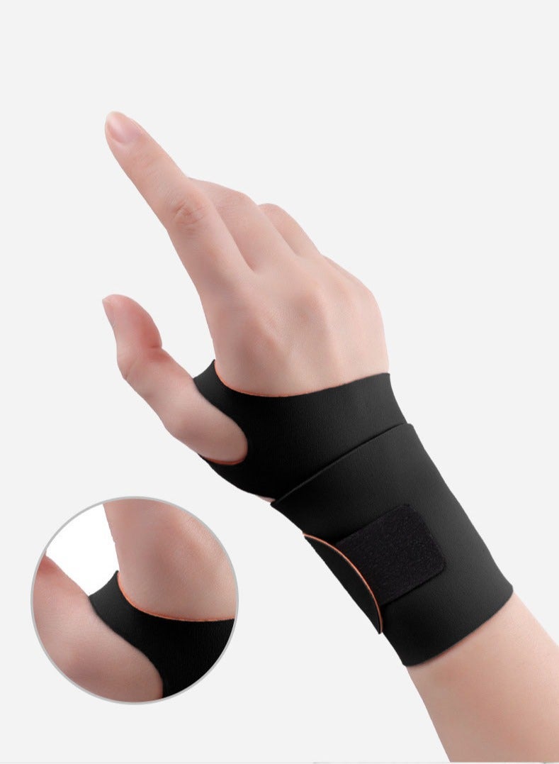 Generic 2-Pack Ultra-Thin Wrist Guards, Weightlifting Wristbands, Used to Improve Grip Strength, Not Stuffy, Comfortable and Breathable, Fixed Pressure Velcro, Adjustable Anti-Sprain Protection Wrist, Black  - Image 2