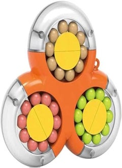 Creative Finger Tip Rotation Magic Bean Game, Orange