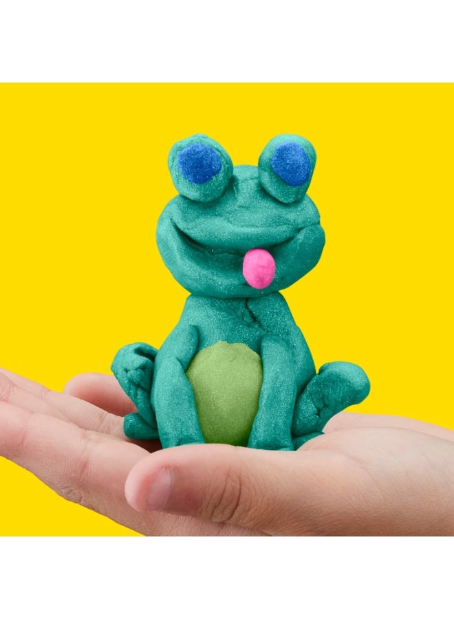 بلاي دوه مجموعة بلاي دوه سباركل، 6 عبوات، ألوان معدنية لامعة متنوعة - ألعاب خيالية للأطفال - Image 4