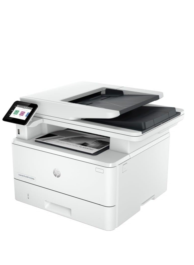 HP طابعة HP LaserJet Pro MFP 4103fdn (2Z628A)، طباعة، نسخ، مسح، فاكس، أبيض - Image 3