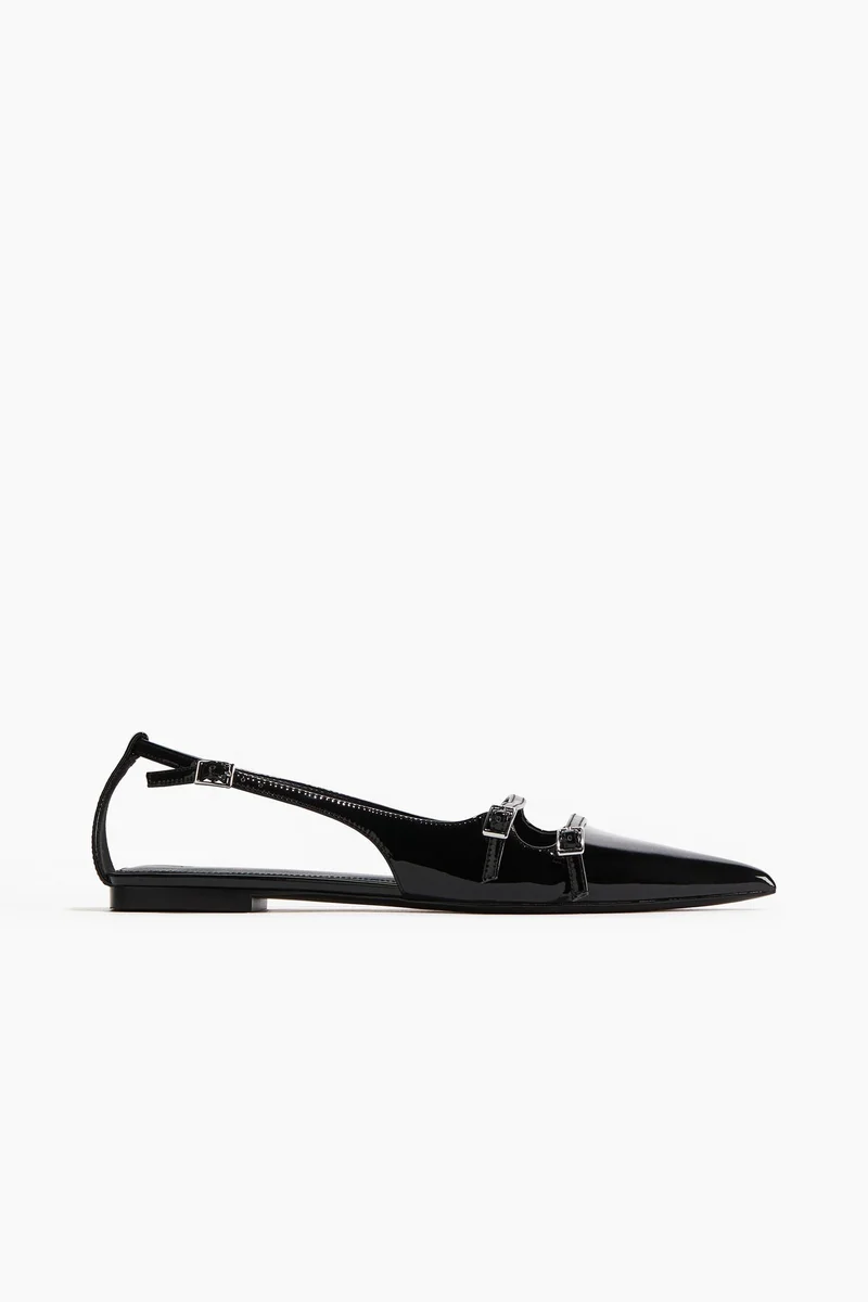 H&M Patent slingbacks