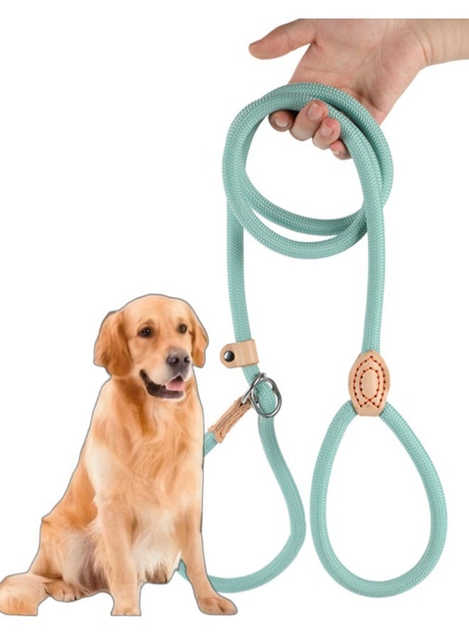 حبل تدريب للكلاب شديد التحمل ومتين للغاية، مقاس 1.4 سم × 1.8 متر، مناسب للجراء والكلاب الصغيرة والمتوسطة والكبيرة، مزود بحلقة تدريب لمنع الشد أثناء المشي مع الحيوانات الأليفة. - Image 1