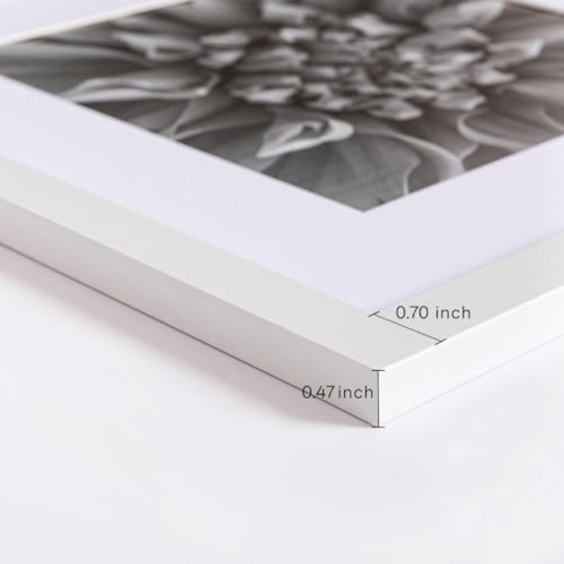 12x12 Picture Frames Set of 9, Classic Gallery Wall Frame Set Displays 8x8 Photo with Mat or 12x12 No Mat, Square Picture Frames Collage Wall Decor, White Home Decor for Hanging - Image 5