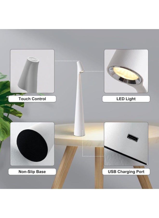 Portable Cordless LED Table Lamp,  Touch Control Rechargeable LED Table Lamp, Modern Design Table Lamp for Home Decoration - Image 4