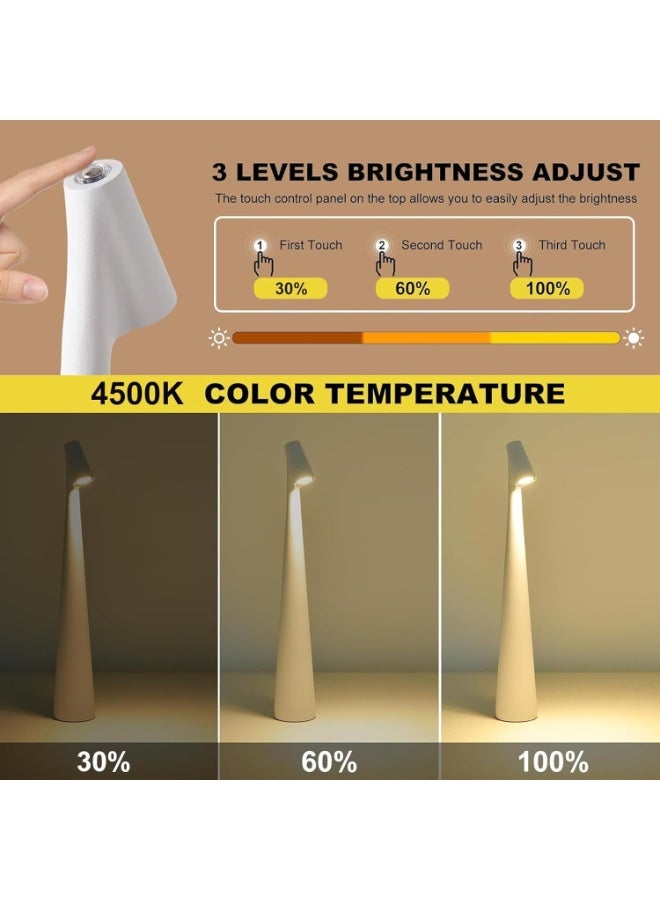 Portable Cordless LED Table Lamp,  Touch Control Rechargeable LED Table Lamp, Modern Design Table Lamp for Home Decoration - Image 3