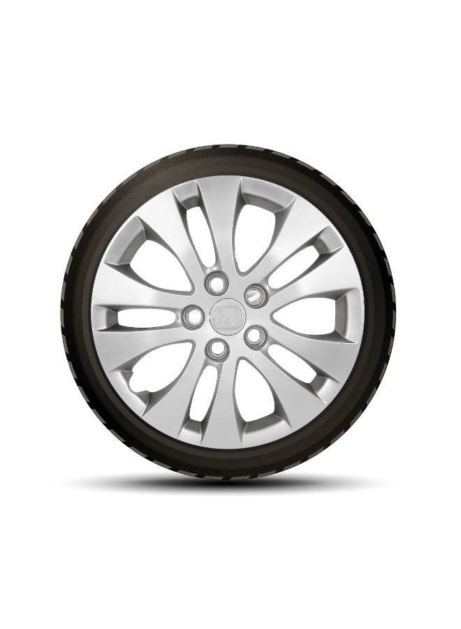 Honda 16 Inch Honda Accord 2016-17 Wheel Covers Set of 4 – Universal ABS Hubcaps for Cars & SUVs, Snap-On Fit, Durable Fiber Construction, Retention Ring Lock, Scratch-Resistant, Fade-Proof, Easy Installation, Stylish Silver Finish - 2k-HD-1702 - Image 2