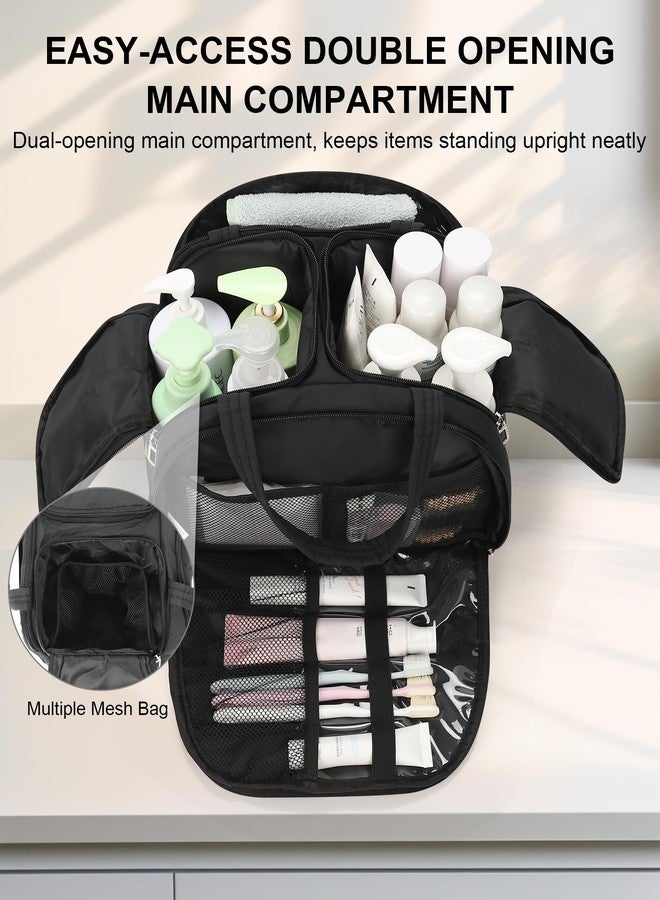TANTO Travel Toiletry Bag, Lightweight Large Toiletry Bag for Women Wide-Open Ultra Light Cosmetic Makeup Bag Standing Toiletry Organizer with Handle for Full-Size Toiletries, Travel Essentials, Accessories - Image 2