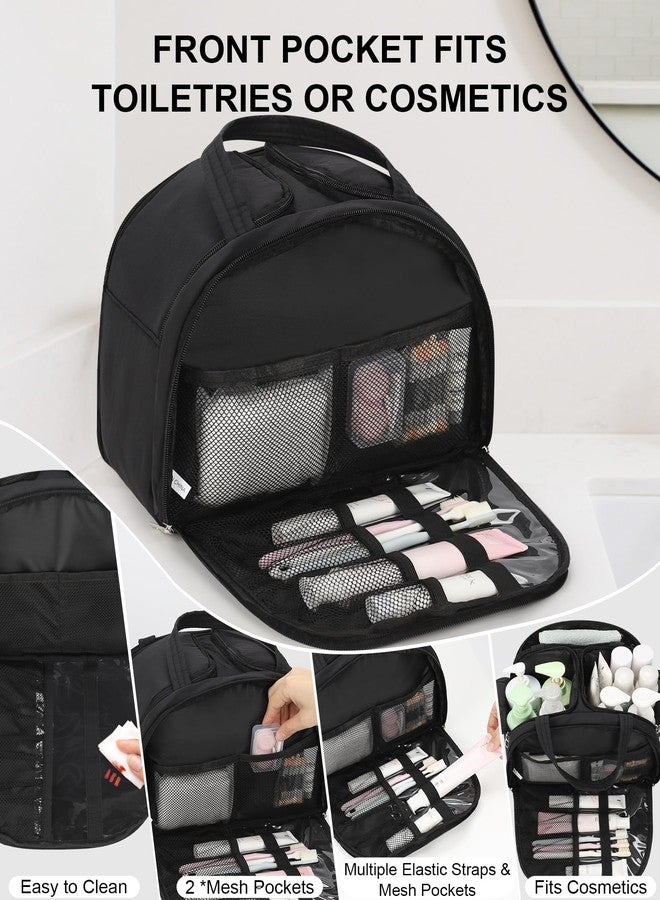 TANTO Travel Toiletry Bag, Lightweight Large Toiletry Bag for Women Wide-Open Ultra Light Cosmetic Makeup Bag Standing Toiletry Organizer with Handle for Full-Size Toiletries, Travel Essentials, Accessories - Image 3