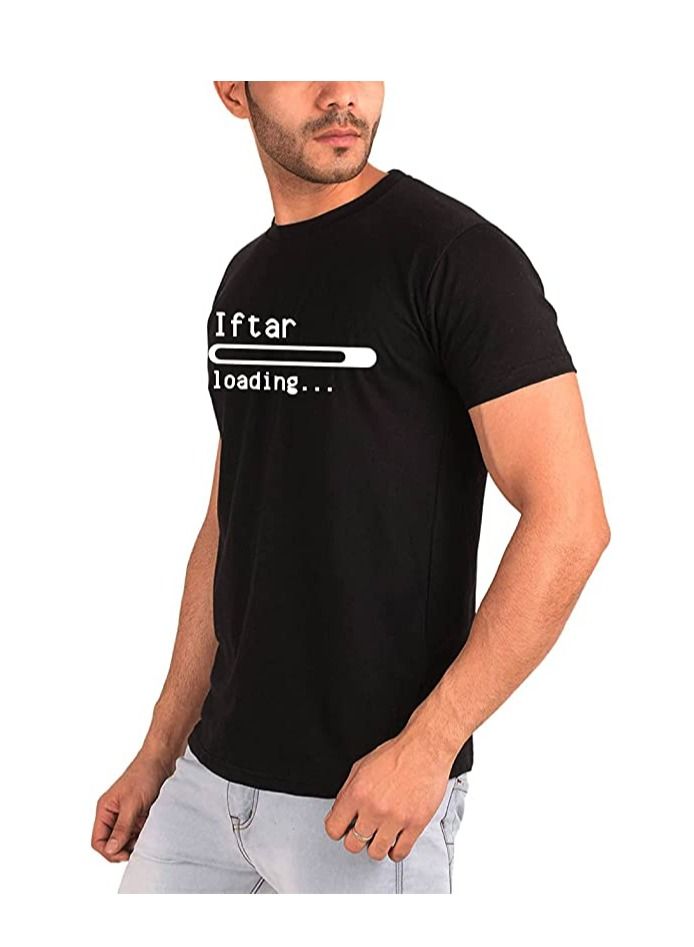 PRINTSHOP4ME Ramadan Printed Round Neck Cotton Mens Tshirt Design 6 - Image 4