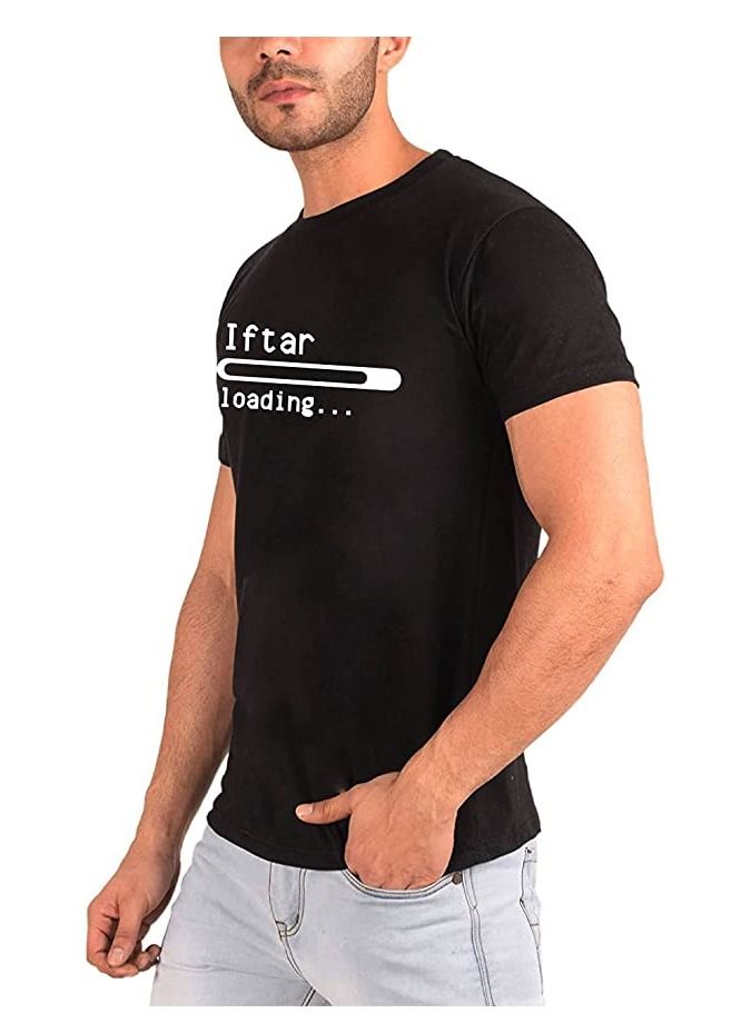 PRINTSHOP4ME Ramadan Printed Round Neck Cotton Mens Tshirt Design 6 - Image 2