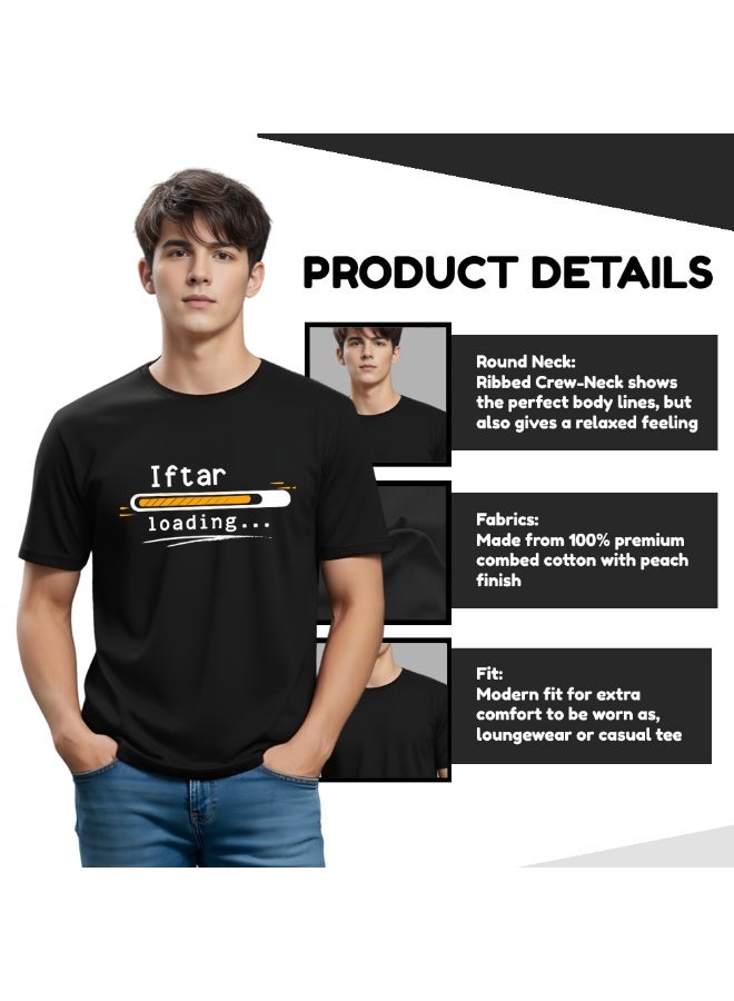 PRINTSHOP4ME Ramadan Printed Round Neck Cotton Mens Tshirt Design 6 - Image 4