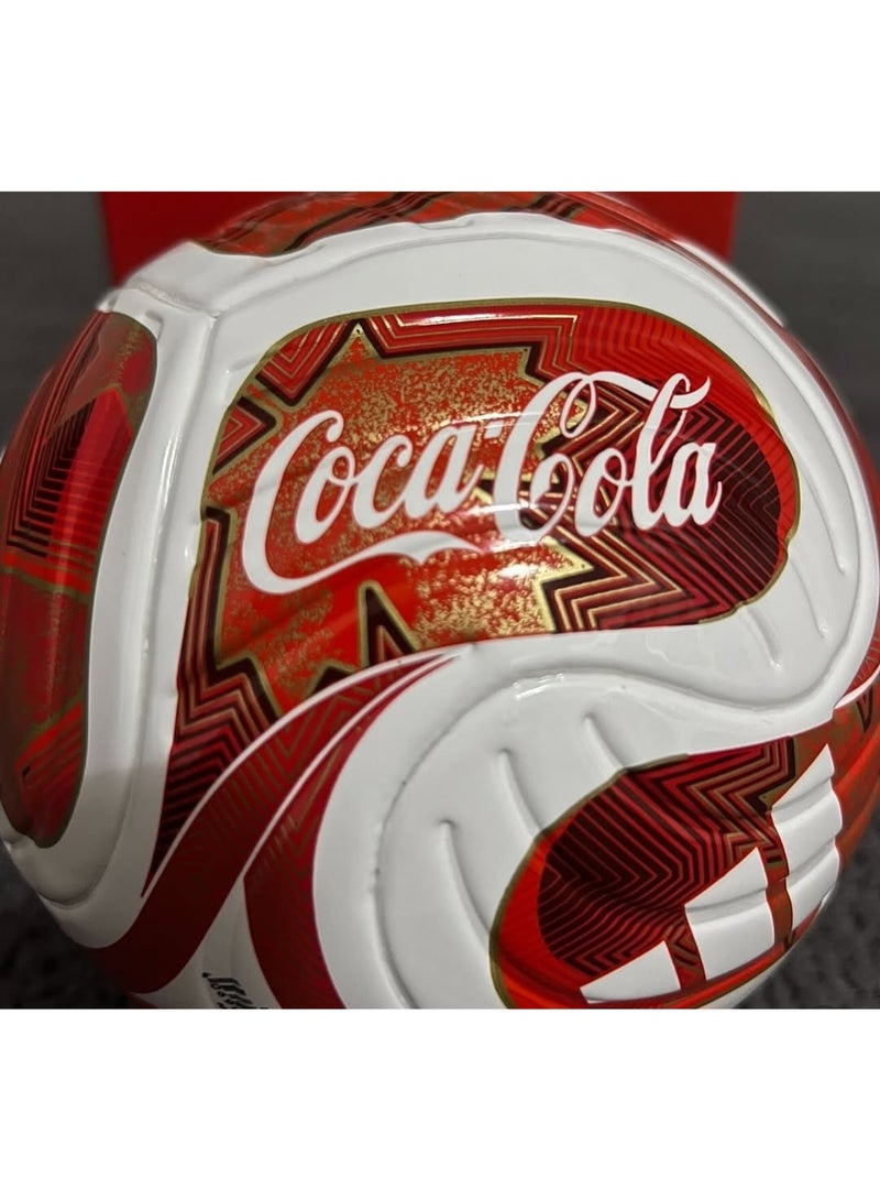 Adidas FIFA World Cup 2026 Trionda Mini Football Size 1 Coca Cola themed Limited Edition Replica Ball, [Laminated] Football Red/White - Image 2