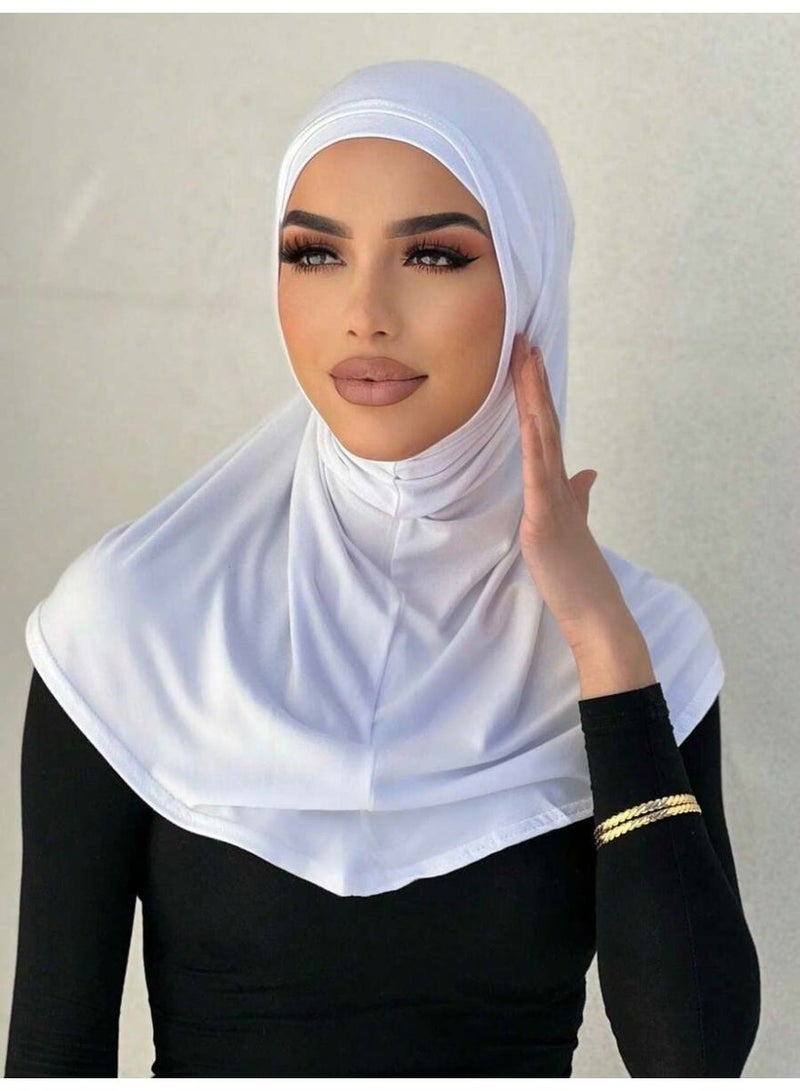 1PCS حجاب مسلم للنساء التنفس حجاب خفيف الوزن تمتد حجاب فوري مناسبة للارتداء اليومي وحماية الشمس للفستان - Image 1