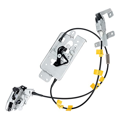 Qagea Rear Door Lock Latch & Cable - Right Passenger Side - Replacement for 2004-2008 Ford F150 Extended Cab Pickup, Upper and Lower Locking Latches Assembly Replaces# 8L3Z-18264A00-B 6L3Z-18264A00-B - Image 1