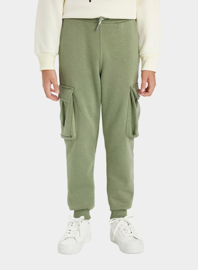 DeFacto Relaxed Fit Cargo Joggers with Drawstring by Styli  - Image 4