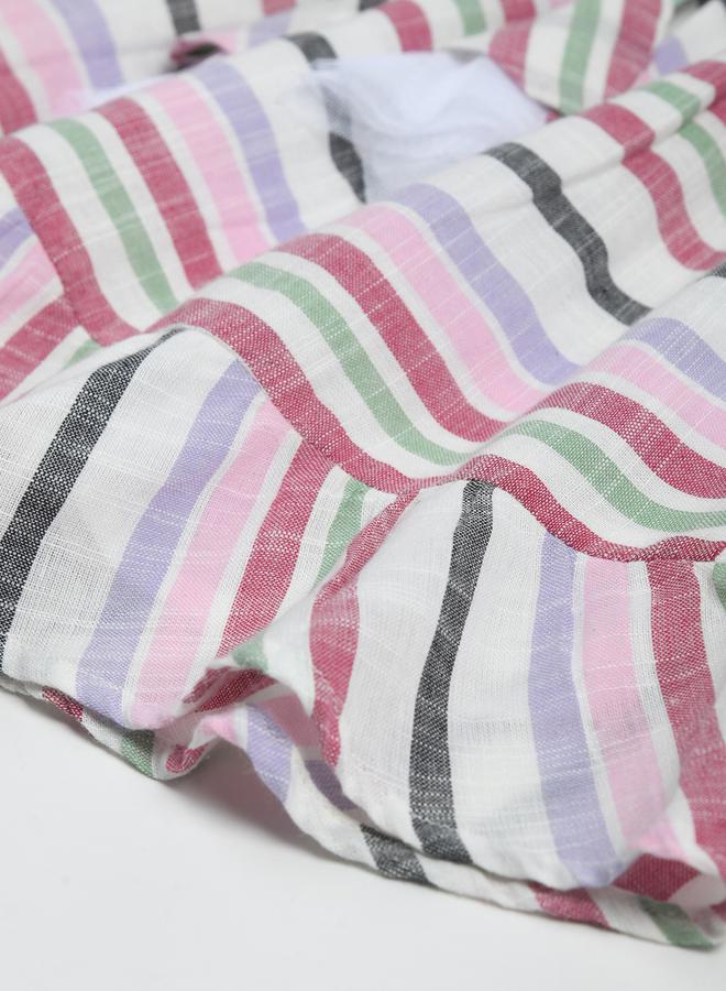 بيلا مودا فستان كاجوال مخطط بحزام ربط - Image 4