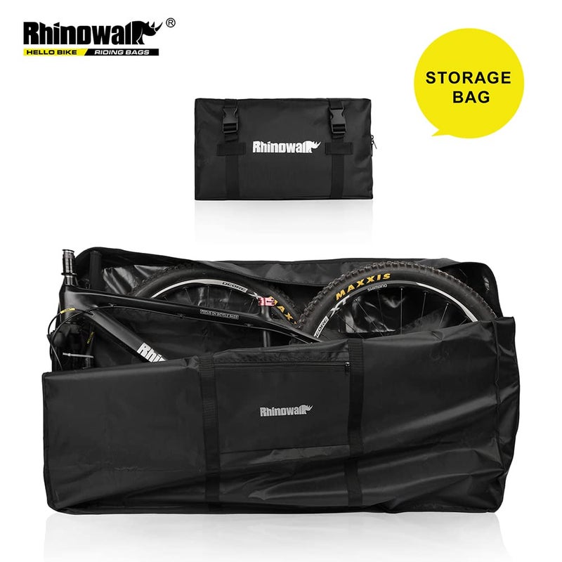 Rhinowalk Folding Bike Carry Bag 26 Inch Thick Bicycle Transport Storage Case Bike Travel Bag for Air Travel,Transport,Shipping Professional Cycling Accessories - Image 2
